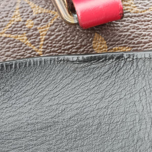 Vintage Louis Vuitton TUILERIES tote Brown×Noir×Red Monogram Canvas ácalf leather M41454 handbag | stylenewstar