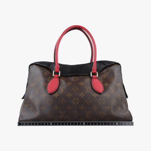 Vintage Louis Vuitton TUILERIES tote Brown×Noir×Red Monogram Canvas ácalf leather M41454 handbag | stylenewstar