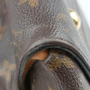 Vintage Louis Vuitton TUILERIES tote Brown×Noir×Red Monogram Canvas ácalf leather M41454 handbag | stylenewstar