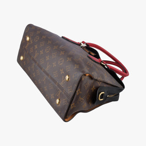 Vintage Louis Vuitton TUILERIES tote Brown×Noir×Red Monogram Canvas ácalf leather M41454 handbag | stylenewstar