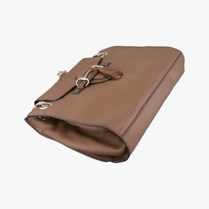 Pre-owned Gucci Emily Brown Leather 295403 shoulderbag | stylenewstar