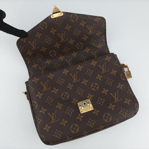 Pre-owned Louis Vuitton Pochette Metis MM Brown Monogram Canvas M44875 shoulderbag | stylenewstar