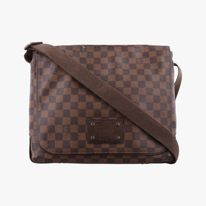 Vintage Louis Vuitton BROOKLYN MM EBENE Damier Canvas N51211 shoulderbag | stylenewstar