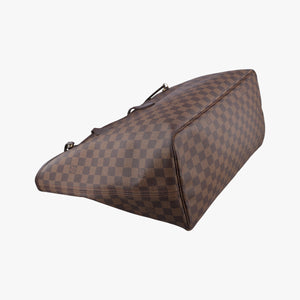 Pre-owned Louis Vuitton NEVERFULL GM EBENE Damier Canvas N51106 shoulderbag | stylenewstar