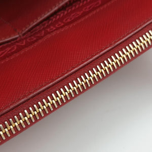 Pre-owned Prada Galleria Red SAFFIANO Leather BN1874 shoulderbag | stylenewstar