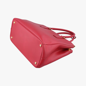 Pre-owned Prada Galleria Red SAFFIANO Leather BN1874 shoulderbag | stylenewstar