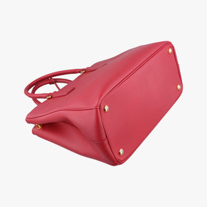 Pre-owned Prada Galleria Red SAFFIANO Leather BN1874 shoulderbag | stylenewstar