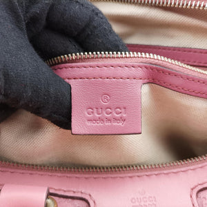 Secondhand Gucci Sherry Line Pink Leather 247205 shoulderbag | stylenewstar