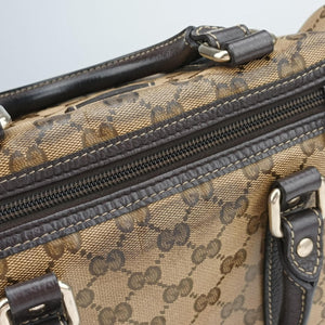 Vintage Gucci GG Crystal Joy Brown PVC coated canvas 296021 handbag | stylenewstar