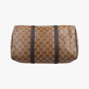 Vintage Gucci GG Crystal Joy Brown PVC coated canvas 296021 handbag | stylenewstar