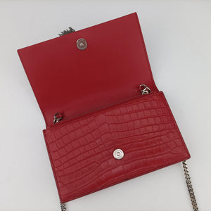 Pre-owned Yves Saint Laurent KATE Red Leather 452159 shoulderbag | stylenewstar