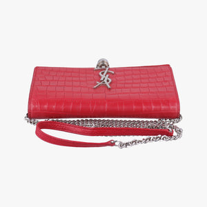 Pre-owned Yves Saint Laurent KATE Red Leather 452159 shoulderbag | stylenewstar