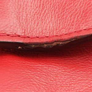 Secondhand Prada Twin Pocket Winged Tote Red Leather BN2619 shoulderbag | stylenewstar