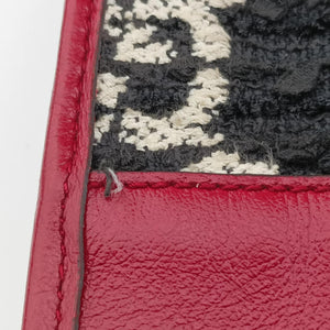Secondhand Gucci Rajah Black × Red × Multi Tweed×Leather 537219 shoulderbag | stylenewstar