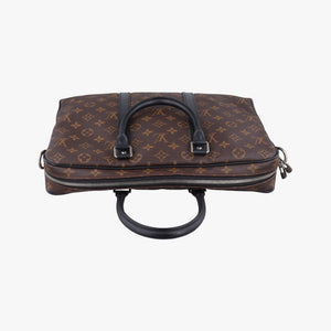 Pre-owned Louis Vuitton Porte Documents Voyage brown Monogram Canvas M40225 handbag | stylenewstar