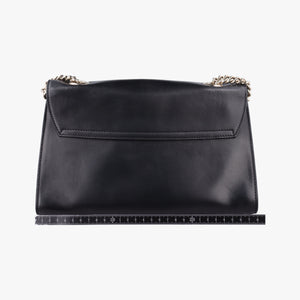 Pre-owned Gucci Emily Black Leather 295402 shoulderbag | stylenewstar