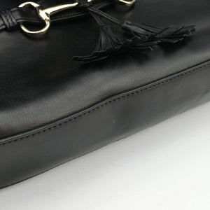 Pre-owned Gucci Emily Black Leather 295402 shoulderbag | stylenewstar