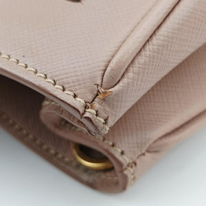 Pre-owned Prada Galleria Pink SAFFIANO Leather BN1786 shoulderbag | stylenewstar