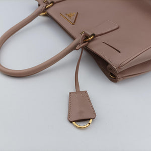 Pre-owned Prada Galleria Pink SAFFIANO Leather BN1786 shoulderbag | stylenewstar