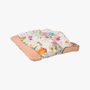 Pre-owned Gucci Flora Multicolour×White canvas×leather 145857 shoulderbag | stylenewstar
