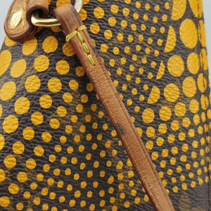 Vintage Louis Vuitton Neverfull MM MARRON × JAUNE Monogram Wave Dot Canvas M40685 handbag | stylenewstar
