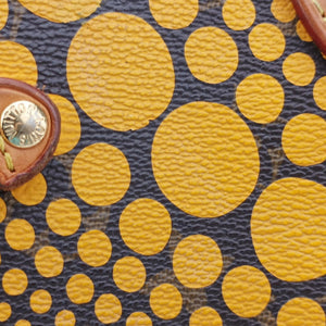 Vintage Louis Vuitton Neverfull MM MARRON × JAUNE Monogram Wave Dot Canvas M40685 handbag | stylenewstar