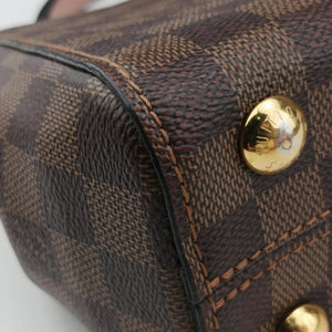 Pre-owned Louis Vuitton Bond Street EBENE×Magnolia Damier Canvas×Taurillon leather N64417 shoulderbag | stylenewstar