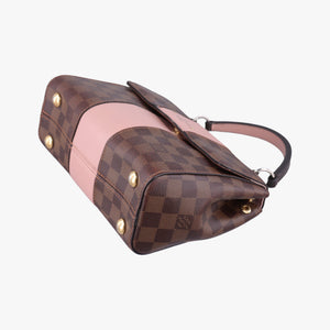 Pre-owned Louis Vuitton Bond Street EBENE×Magnolia Damier Canvas×Taurillon leather N64417 shoulderbag | stylenewstar