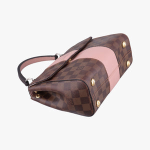 Pre-owned Louis Vuitton Bond Street EBENE×Magnolia Damier Canvas×Taurillon leather N64417 shoulderbag | stylenewstar