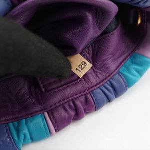 Pre-owned Prada Trembled Blossoms Multicolor Purple × Blue Nappa Leather BN1680 shoulderbag | stylenewstar