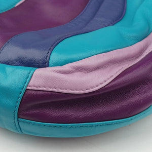 Pre-owned Prada Trembled Blossoms Multicolor Purple × Blue Nappa Leather BN1680 shoulderbag | stylenewstar