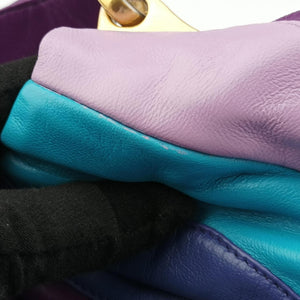 Pre-owned Prada Trembled Blossoms Multicolor Purple × Blue Nappa Leather BN1680 shoulderbag | stylenewstar