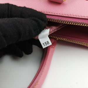 Pre-owned Prada Galleria Pink SAFFIANO Leather BN2274 shoulderbag | stylenewstar