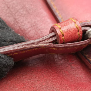 Secondhand Christian Dior Gaucho Red Leather handbag | stylenewstar
