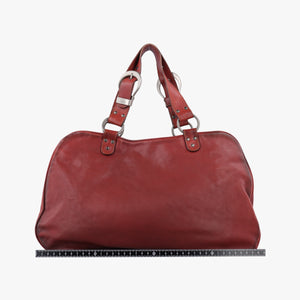 Secondhand Christian Dior Gaucho Red Leather handbag | stylenewstar