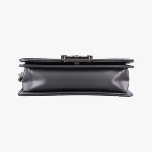 Pre-owned Chanel BOY CHANEL gray Leather A67017 shoulderbag | stylenewstar