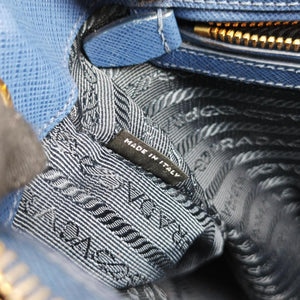 Vintage Prada Galleria Blue SAFFIANO Leather BN2274 handbag | stylenewstar