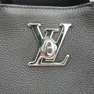Pre-owned Louis Vuitton Lockme Day Noir Grained Calf Leather M53730 handbag | stylenewstar
