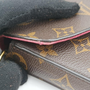 Pre-owned Louis Vuitton Pochette Felicie Brown Monogram Canvas M61276 shoulderbag | stylenewstar