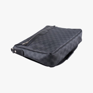 Pre-owned Louis Vuitton DANIEL MM Noir Damier GRAPHITE N58029 shoulderbag | stylenewstar