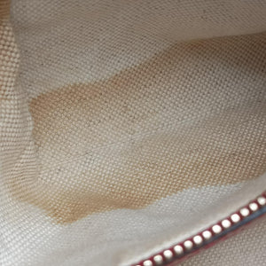 Pre-owned Gucci Sherry Line khaki×red canvas×leather 269876 shoulderbag | stylenewstar
