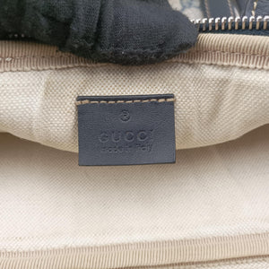 Pre-owned Gucci GG Supreme Briefcase Business Beige×Navy PVC coated canvas×Leather 223667 handbag | stylenewstar