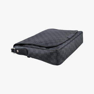 Secondhand Louis Vuitton DANIEL MM Noir Damier Graphite N58029 shoulderbag | stylenewstar