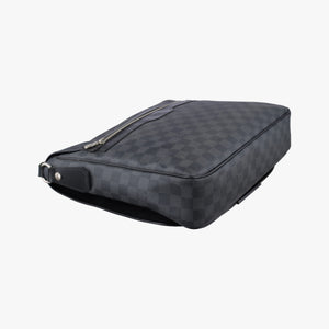 Secondhand Louis Vuitton DANIEL MM Noir Damier Graphite N58029 shoulderbag | stylenewstar