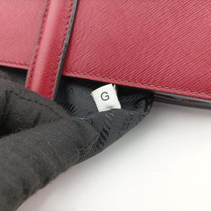 Pre-owned Prada Galleria Red SAFFIANO Leather BN2606 shoulderbag | stylenewstar