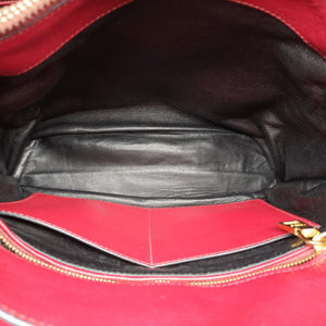 Pre-owned Prada Galleria Red SAFFIANO Leather BN2606 shoulderbag | stylenewstar