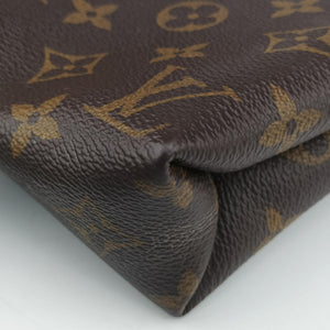 Pre-owned Louis Vuitton PALLAS Chain Brown×CERISE Monogram Canvas×calf leather M41201 shoulderbag | stylenewstar