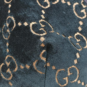 Secondhand Gucci GG Velvet Navy velour 574968 bum bag/waist bag | stylenewstar