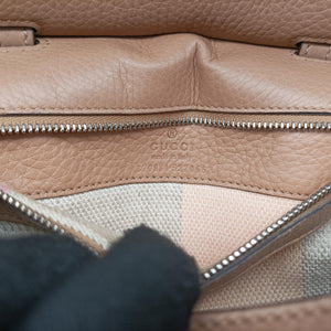 Pre-owned Gucci Bamboo Daily Camel Leather 370831 shoulderbag | stylenewstar