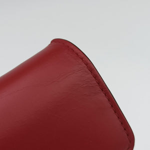 Pre-owned Gucci GG Marmont Red Leather 401232 shoulderbag | stylenewstar